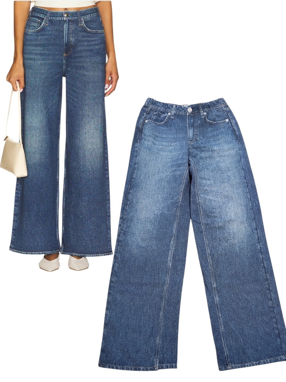 rag & bone Miramar Terry Wide Leg Pull On Scarlett Wash Sweatpant Jeans Sz XS